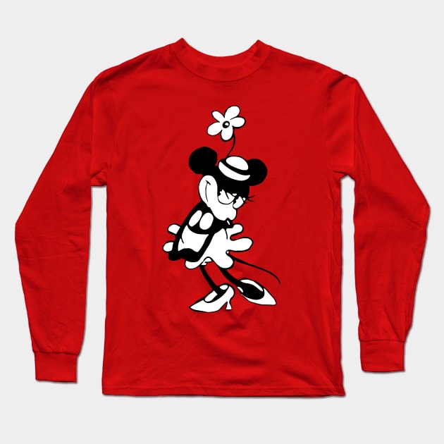 Steamboat Willie. Valentine Couple Long Sleeve T-Shirt by Megadorim